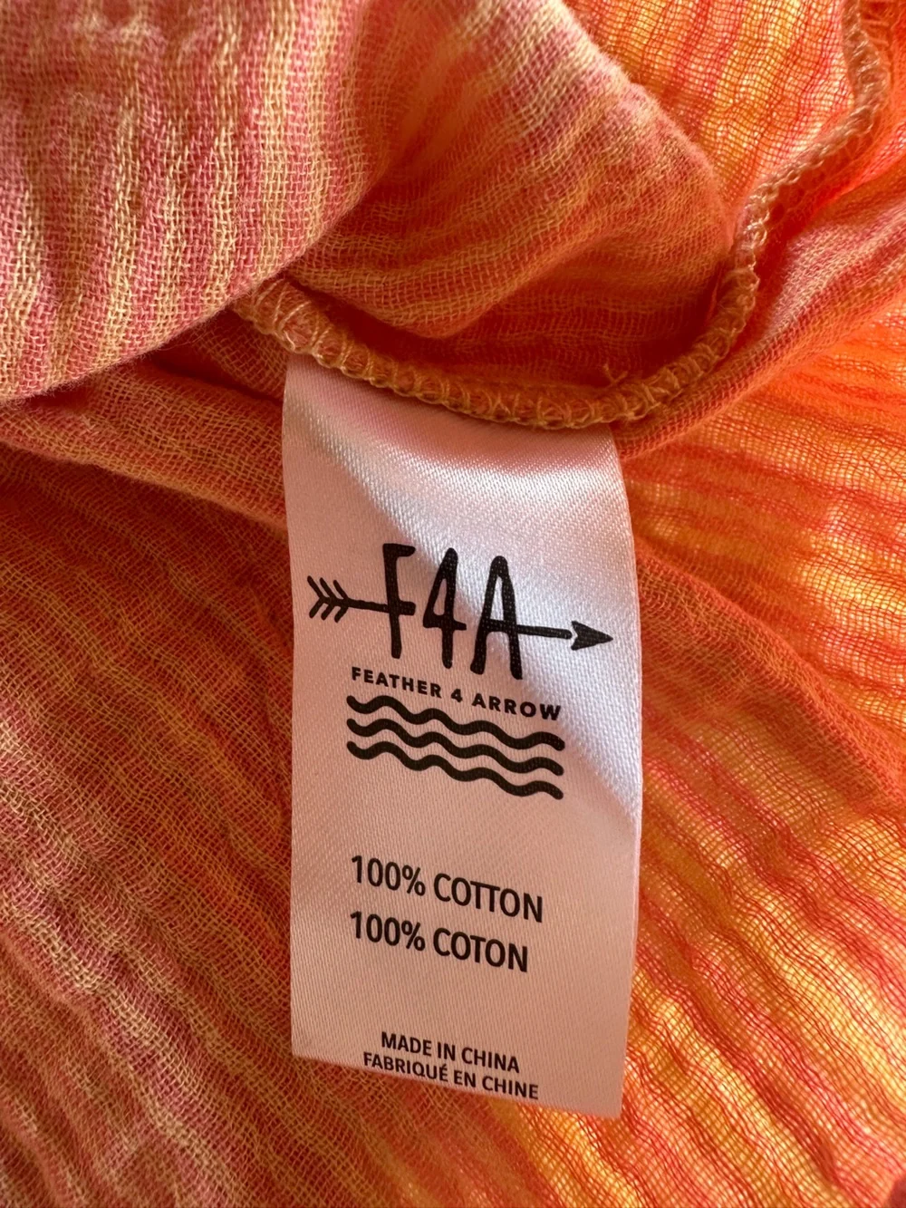 Girls Striped Pink-Peach Sundress Top with Adjustable Straps